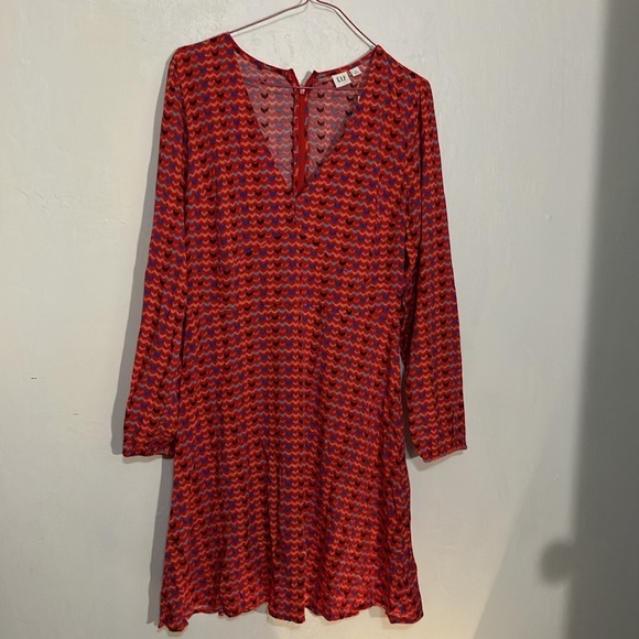 NWT Gap size 4 swing midi v neck dress - Picture 11 of 12